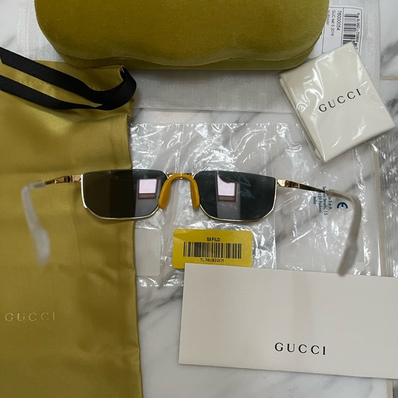 GUCCI UNISEX ORANGE MIRROR , SAME STYLE WORE TO THE GRAMMYS ON BILLIE EILISH - Picture 12 of 16